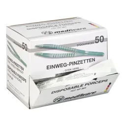 Mediware wegwerp anatomisch pincet steriel -  50 Stuks